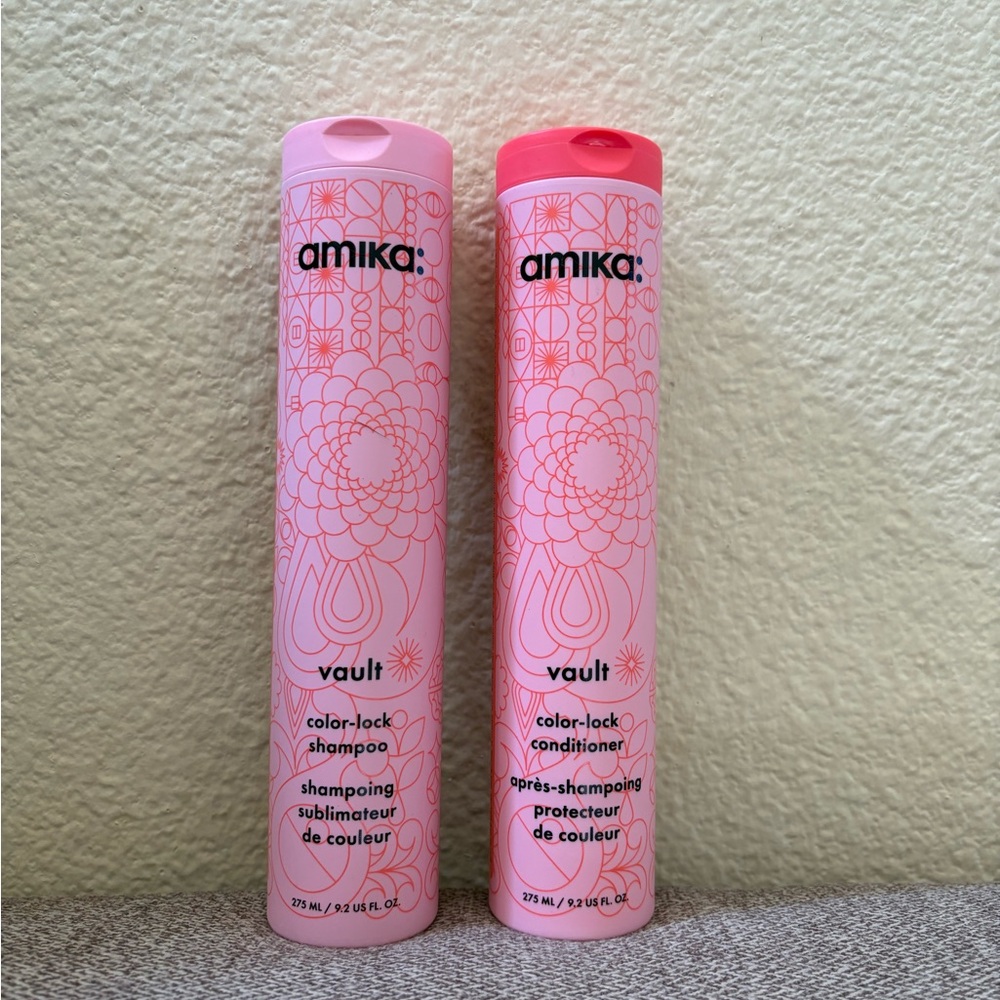 AMIKA: Vault Color-Lock Shampoo & Conditioner Set 9.2 oz each